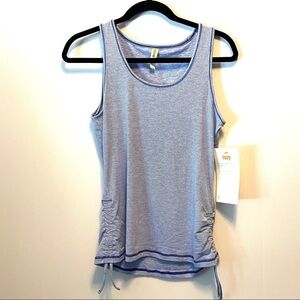Sleeveless dashing stripe tank